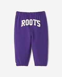 Pantalon original en molleton de coton bio Roots pour bébés