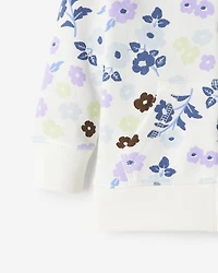 Baby Floral Full Zip Hoodie