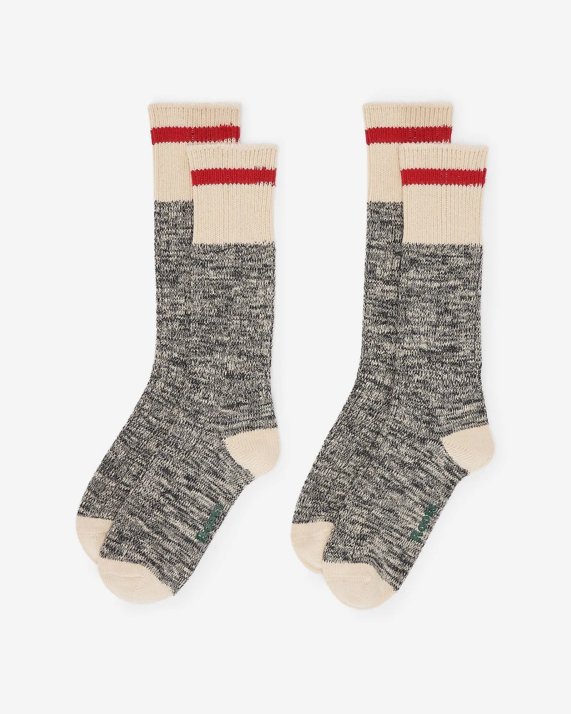 2 paires de chaussettes classiques en coton Cabane