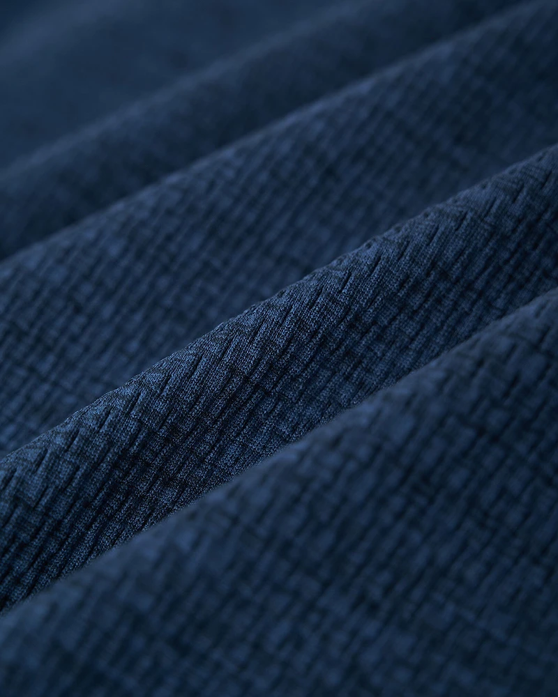 Chandail à capuchon et glissière sport texturé