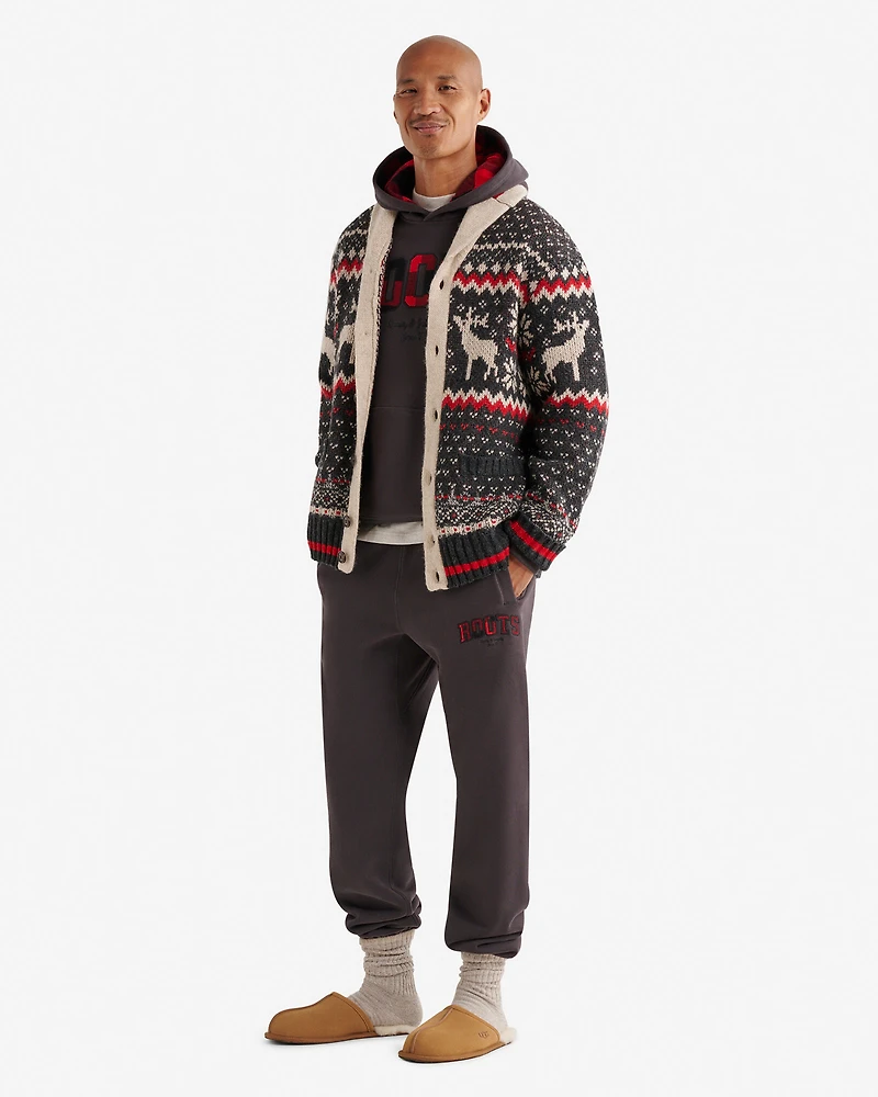 Plaid Applique Sweatpant