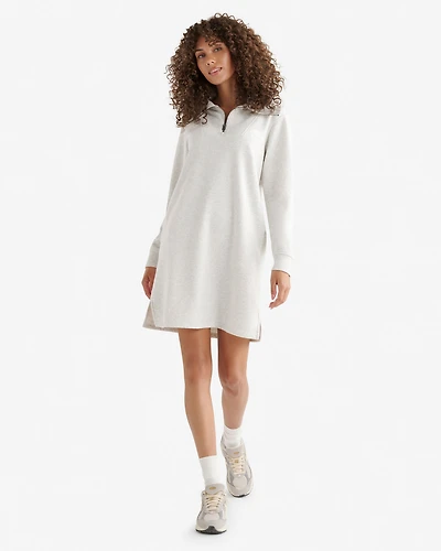Organic Cooper Half Zip Dress
