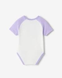Baby Organic Cooper Baseball Short Sleeve Bodysuit