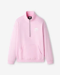 Chandail à glissière un quart décontracté Cooper en coton bio