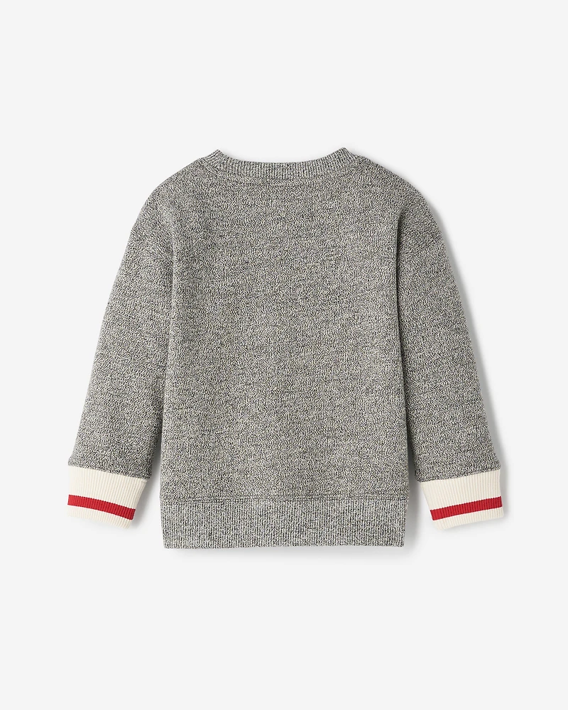 Toddler Cabin Rope Applique Crew Sweatshirt