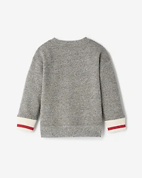 Toddler Cabin Rope Applique Crew Sweatshirt