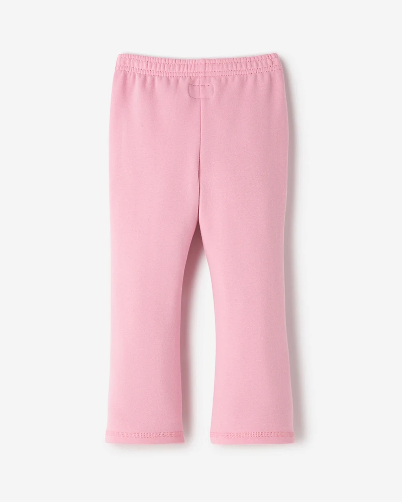 Pantalon évasé en molleton douillet Cooper pour toutes-petites