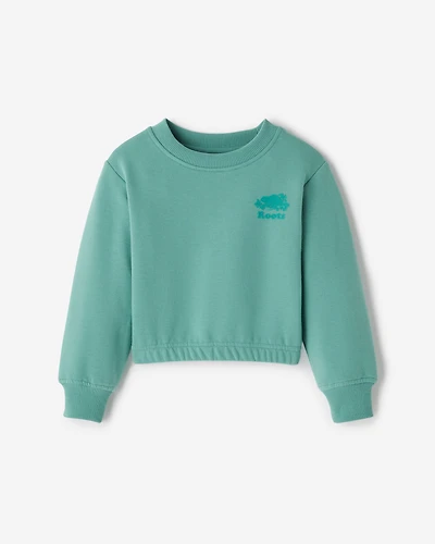 Toddler Girls Cozy Cinched Crew Sweatshirt