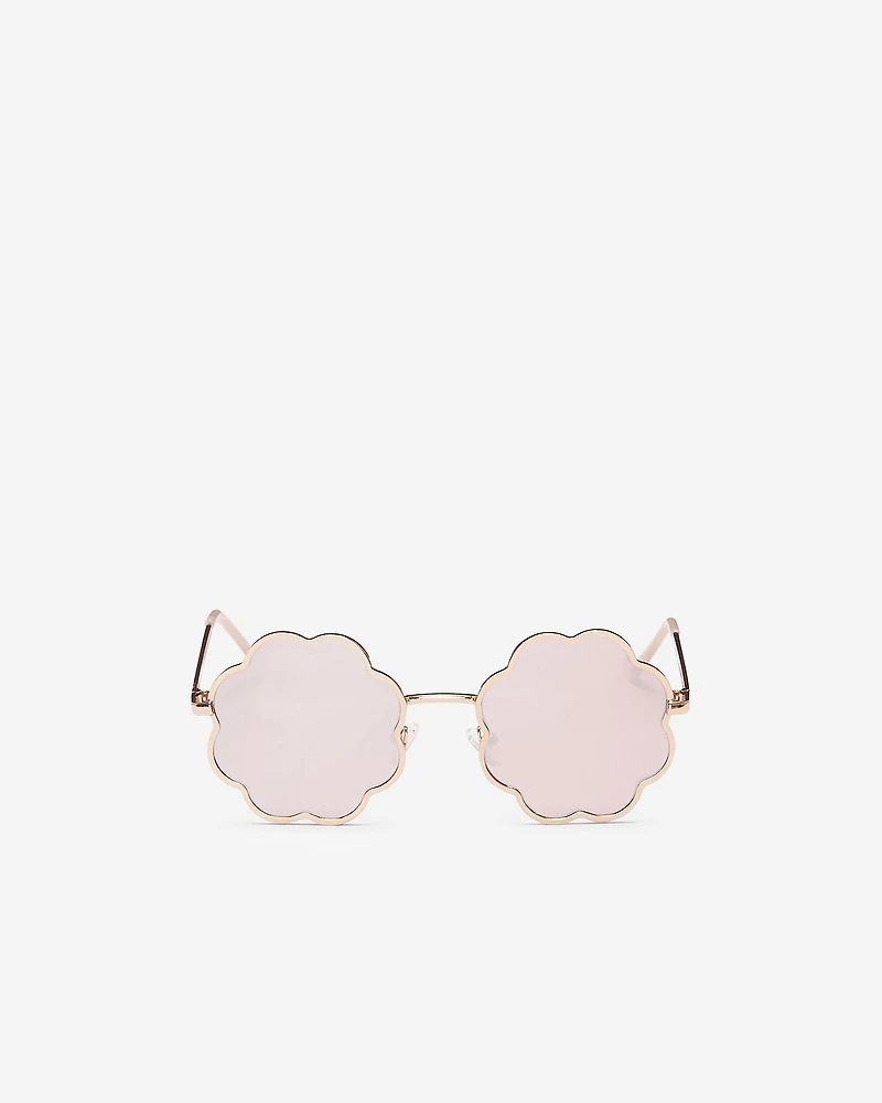 Lunettes de soleil marguerite en métal pour enfants