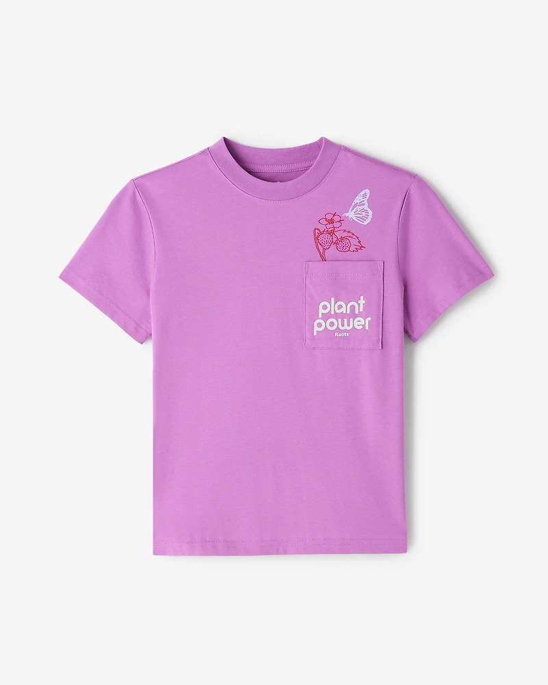 T-shirt décontracté à poche pour enfants