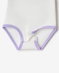 Baby Organic Cooper Baseball Short Sleeve Bodysuit