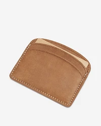 Porte-cartes en demi-lune en cuir Tribe