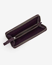 Zip Around Clutch Woven