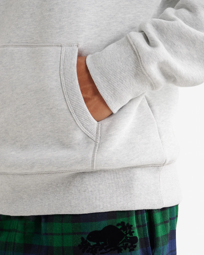 Plaid Applique Hoodie
