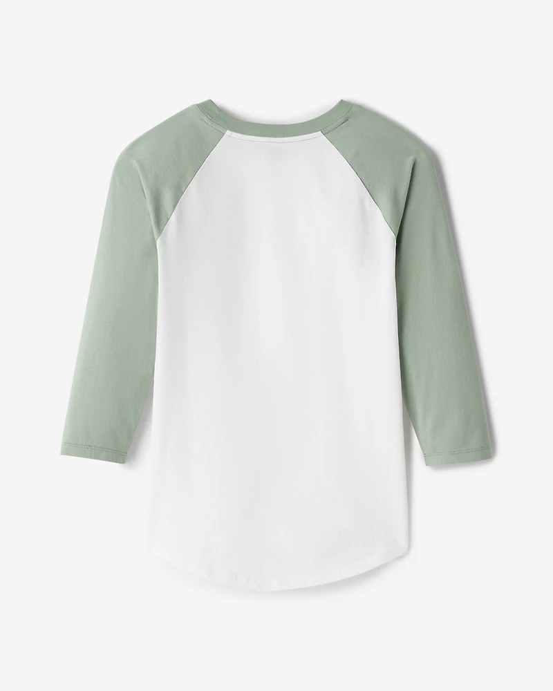Womens Organic Cooper Baseball T-shirt