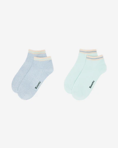 Adult Cotton Cabin Ped Sock 2 Pack