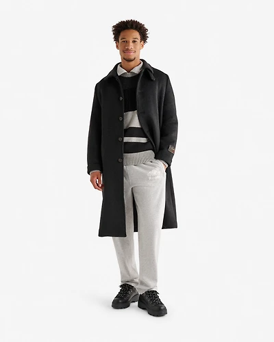 Manteau long en mélange de laine