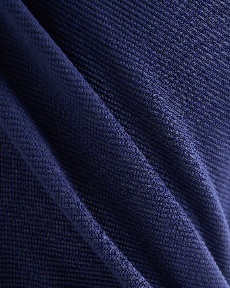 Chandail à demi-glissière en tricot double Thompson