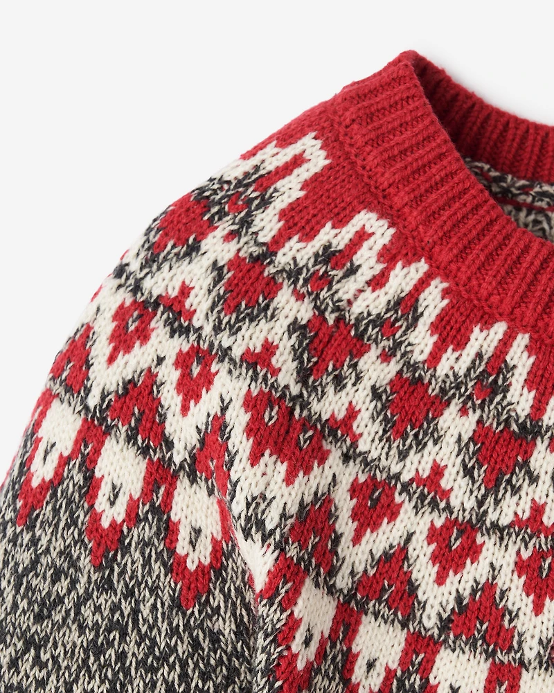 Baby Cabin Fair Isle Sweater Dress