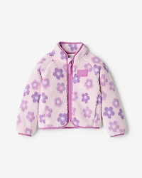 Blouson en mouton à motif floral pour toutes-petites