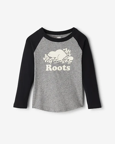 T-shirt style baseball Cooper en coton bio pour tout-petits