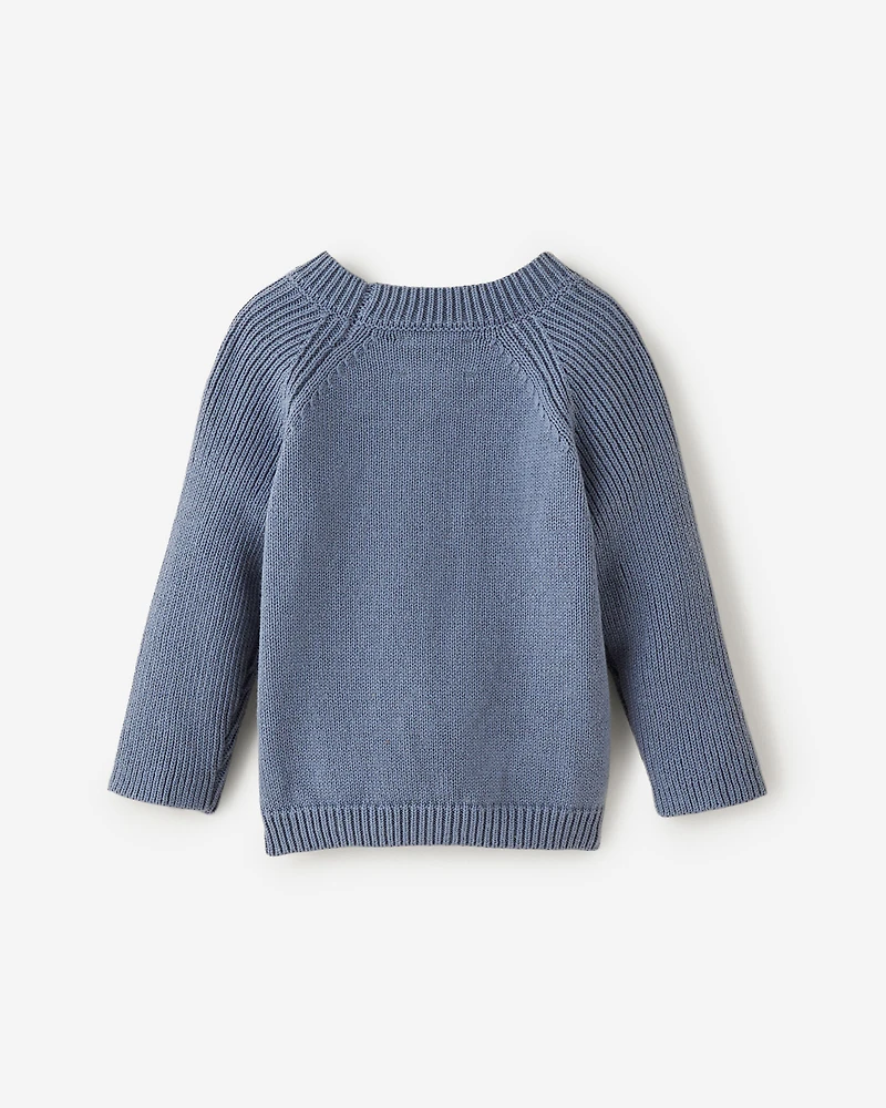 Chandail à col rond en tricot pour bébé