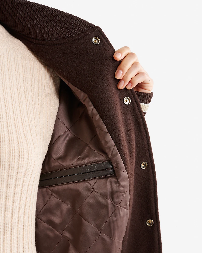 Blouson universitaire rétro Mathews