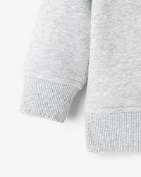 Baby Plaid Applique Crew Sweatshirt