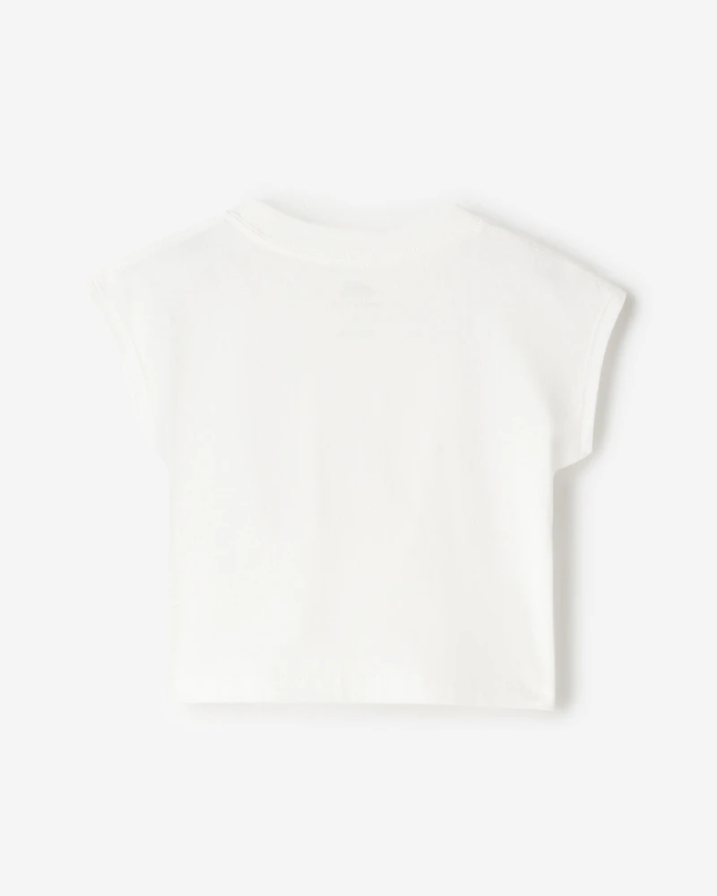 T-shirt ample sans manches pour toutes-petites