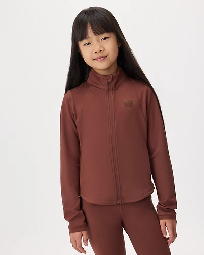 Blouson d’athlétisme sport ajusté pour filles
