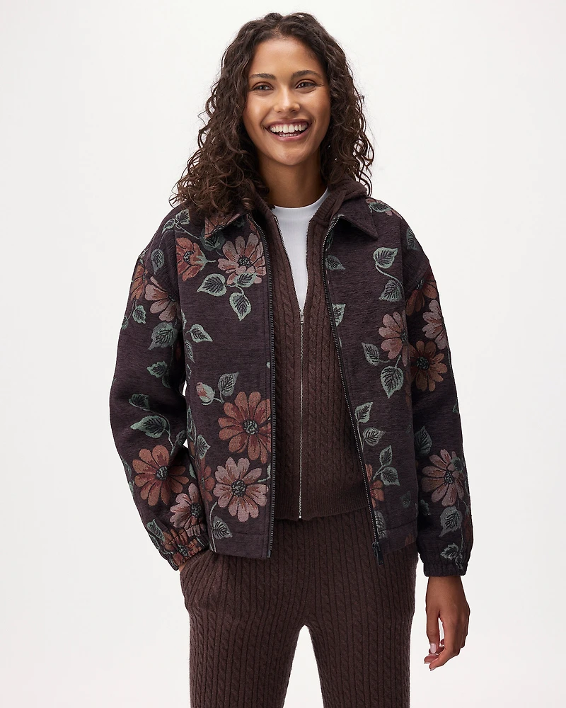 Blouson Jacquard floral