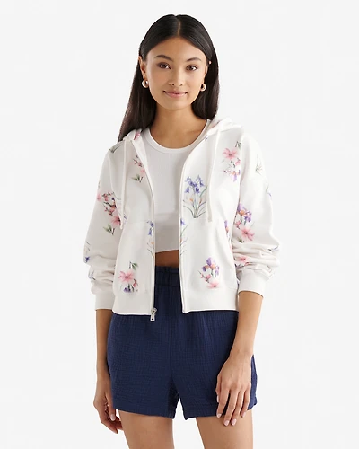 Cooper Floral Full Zip Hoodie