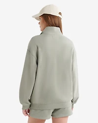 Organic Cooper Relaxed Quarter Zip Stein 