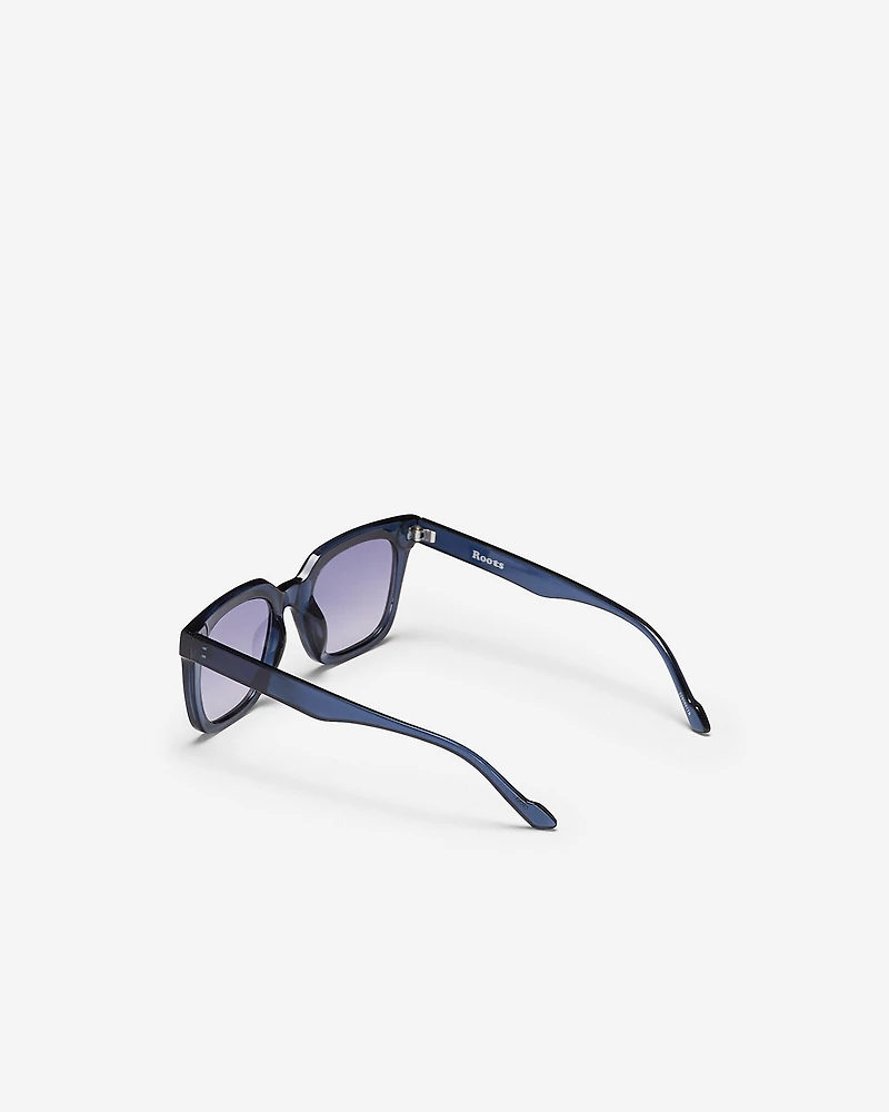 Womens Plastic Modified Square Sunglasses
