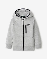 Chandail à capuchon et glissière en tissu interlock Recover pour tout-petits
