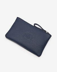 Pochette moyenne à glissière en cuir Cervino