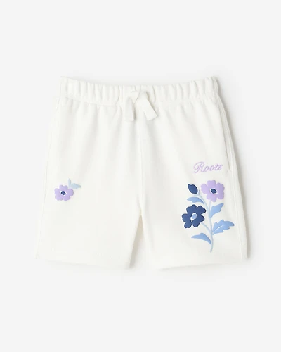 Short motif floral pour tout-petit