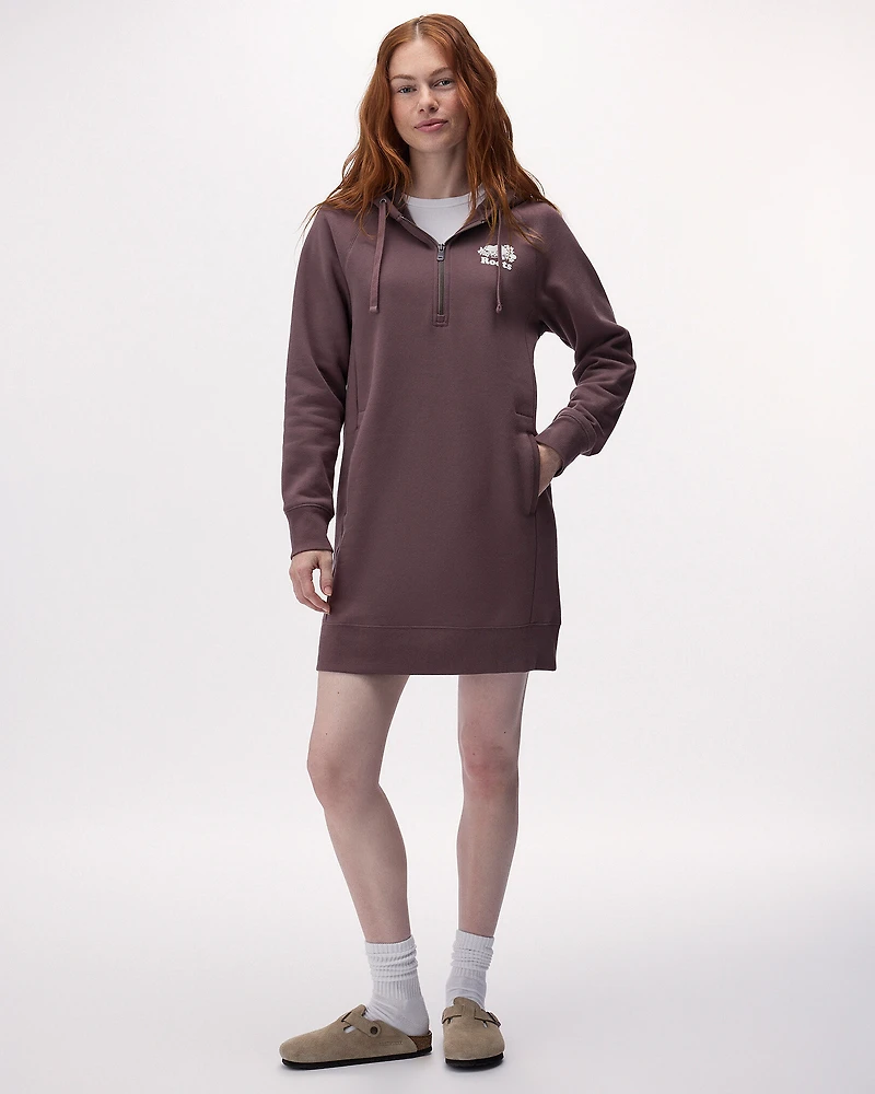 Robe originale à manches longues en coton bio Dockside