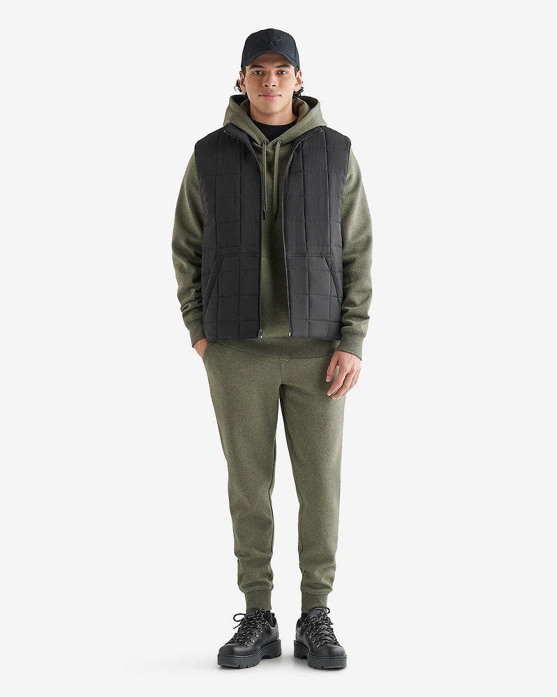 Chandail gaufré à col rond et manches longues