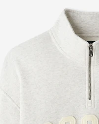 Chandail à demi-glissière avec appliqué Roots