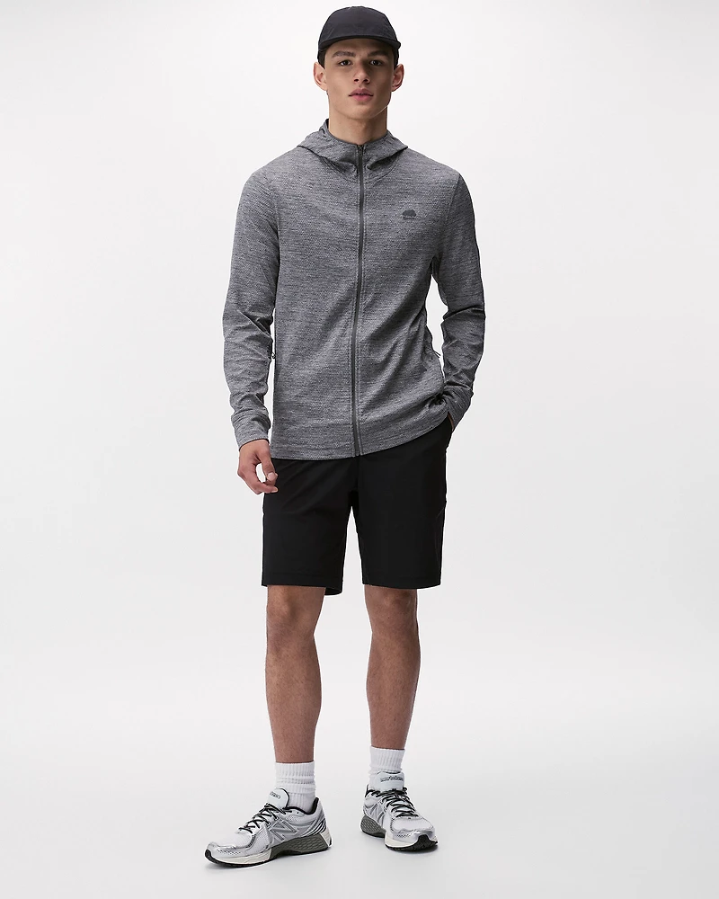 Active Textured Full Zip Hoodie