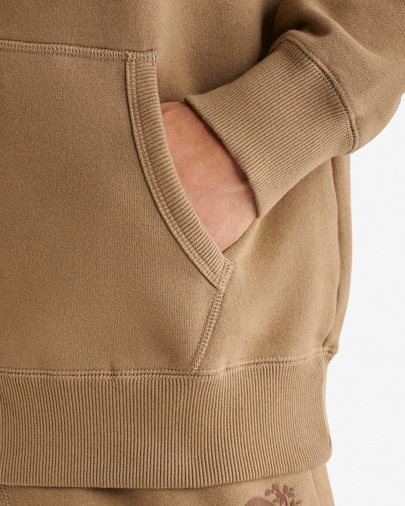 Chandail original à capuchon et glissière en coton bio