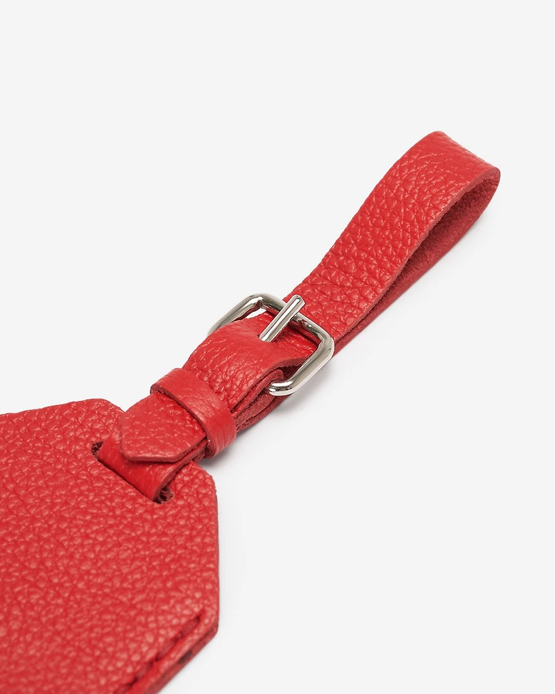 Étiquette de bagage Feuille d’érable en cuir Cervino