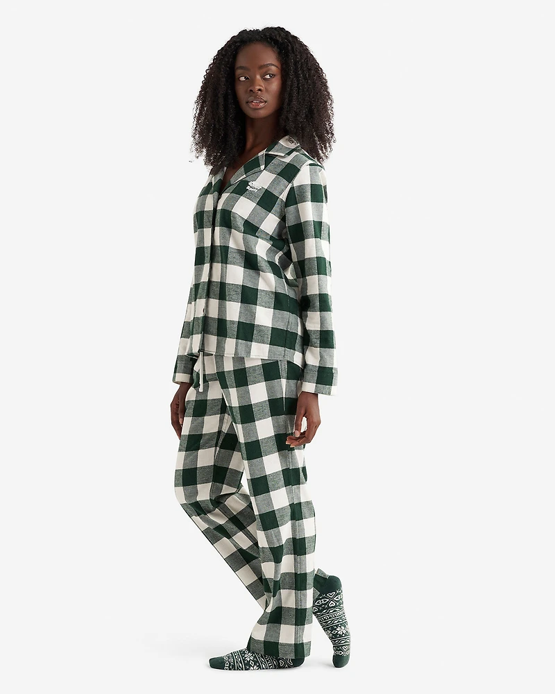 Womens Plaid Pajama Set