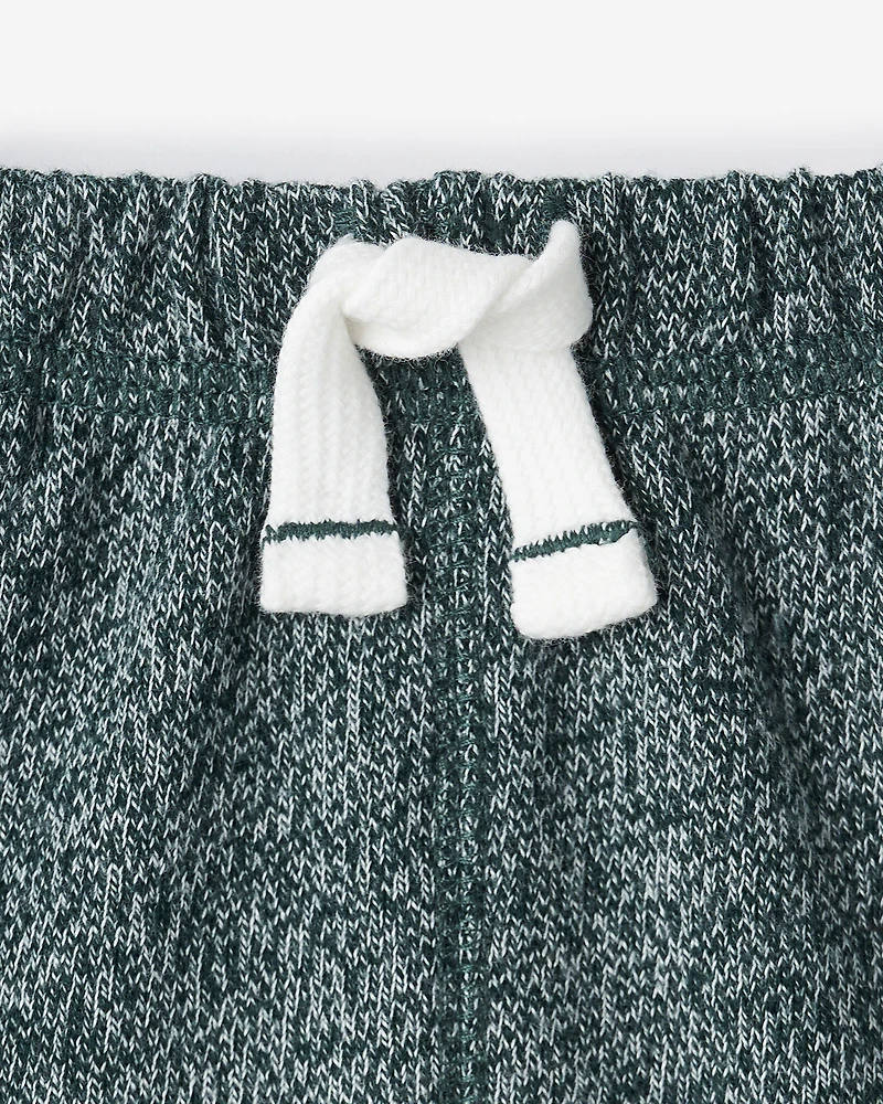 Short original en jersey bouclette de coton bio pour bébés