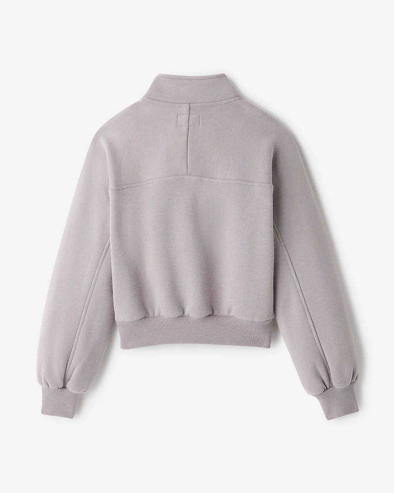 Chandail à demi-glissière en molleton Nuage pour filles