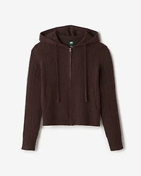 Bowen Cable Knit Full Zip Hoodie
