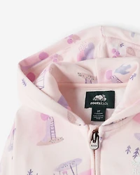 Chandail à capuchon et glissière Terrain de jeu de la nature pour tout-petits