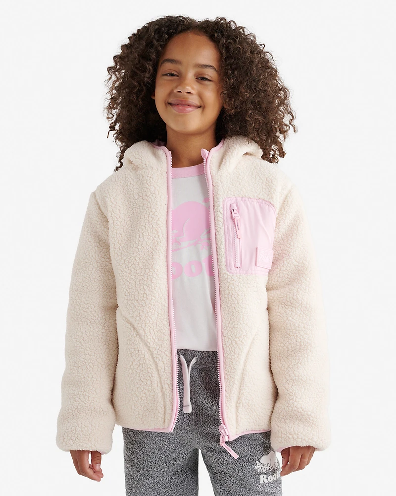 Blouson en mouton réversible pour enfants