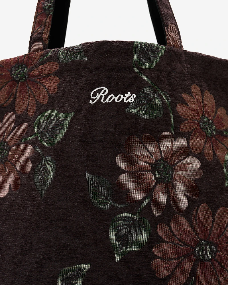 Fourre-tout Jacquard floral